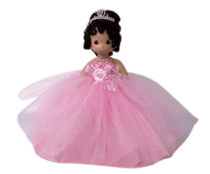 18" Precious Moments Doll With Tulle - ARC8421-3 Pink - Kinnex Dolls | ARC8421-3 |