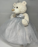 16" Quince Bear With Tulle - ARC16831-1 White (Made to Order) - Kinnex Dolls | ARC16831-1 |