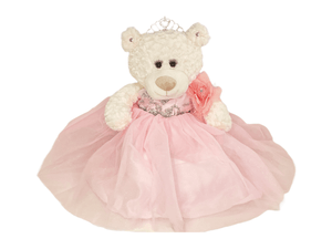 16" Quince Bear With Tulle - ARC16831-3 Pink (Made to Order) - Kinnex Dolls | ARC16831-3 |