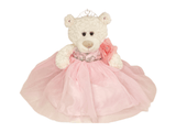 16" Quince Bear With Tulle - ARC16831-3 Pink (Made to Order) - Kinnex Dolls | ARC16831-3 |
