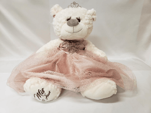 16" Quince Bear With Tulle - ARC16831-30 Rose Gold (Made to Order) - Kinnex Dolls | ARC16831-30 |