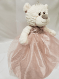 16" Quince Bear With Tulle - ARC16831-30 Rose Gold (Made to Order) - Kinnex Dolls | ARC16831-30 |
