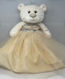 16" Quince Bear With Tulle - ARC16831-34 Champane (Made to Order) - Kinnex Dolls | ARC16831-34 |