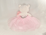 16" Quince Bear With Tulle - ARC16831-3 Pink (Made to Order) - Kinnex Dolls | ARC16831-3 |