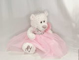 16" Quince Bear With Tulle - ARC16831-3 Pink (Made to Order) - Kinnex Dolls | ARC16831-3 |