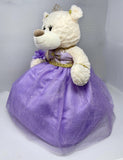 16" Quince Bear With Tulle - ARC16831-5 Lavender (Made to Order) - Kinnex Dolls | ARC16831-5 |