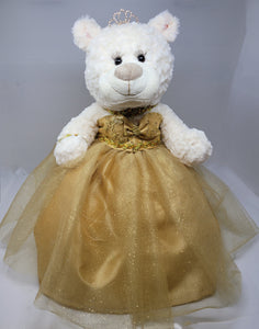 16" Quince Bear With Tulle - ARC16831-6 Gold (Made to Order) - Kinnex Dolls | ARC16831-6 |