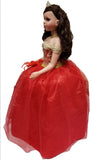 28" 15th Years Doll With Tulle - ARC28999-14 Red