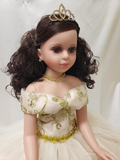 28" 15th Years Doll With Tulle - ARC28999-2 IVORY