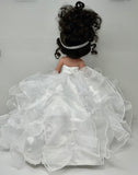 18" Precious Moments Doll With Ruffles - ARC8421-1R White