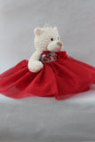 16" Quince Bear - B16631-14 Red - Kinnex Dolls | B16631-14 |