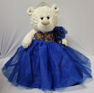 16" Quince Bear - B16631-15G Royal Blue - Kinnex Dolls | B16631-15G |