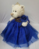 16" Quince Bear - B16631-15G Royal Blue - Kinnex Dolls | B16631-15G |