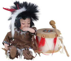 Arun, 12" Porcelain Indian Doll D12755 - Kinnex Dolls | D12755 |