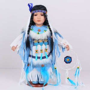 LOCHANA,16" Porcelain Indian Doll D16770