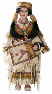 24" Porcelain Indian Doll "Papoose Woman" D24640 - Kinnex Dolls | D24640 |