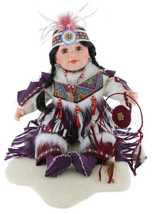 DOWANHOWEE 24" Porcelain Indian Doll D24688 - Kinnex Dolls | D24688 |