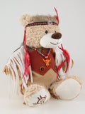 16" Indian Light Brown Bear With Embroidery - DB16832-2 - Kinnex Dolls | DB16832-2 |