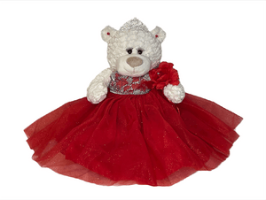 16" Quince Bear - B16631-14 Red - Kinnex Dolls | B16631-14 |