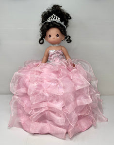 18" Precious Moments Doll With Ruffles - ARC8421-3R Pink