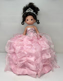 18" Precious Moments Doll With Ruffles - ARC8421-3R Pink