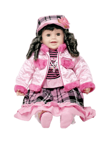 25" Vinyl Girl in Pink - Nora KA25624 - Kinnex Dolls | KA25624 |