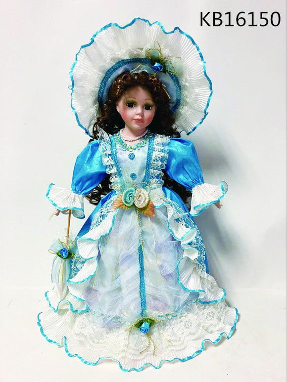 porcelain doll blue dress Ashton Drake Diana - The Peoples Princess - Dress* on eBid United States Vintage Porcelain Doll Blonde Curly