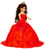 18" Quince Umbrella Dolls KK18725-14 Red