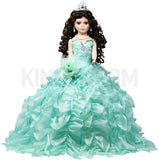 20" Quinceanera Doll With Umbrella KB20727H-25 Mint - Kinnex Dolls | KB20727H-25 |
