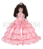 18" Quince Umbrella Dolls KK18729-12 Coral - Kinnex Dolls | KK18729-12 |