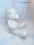 20" Quince Bear With Ruffles - ARC16831-14R Red (Made to Order)