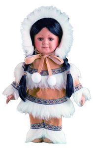 KACHIKAN 12" Porcelain Eskimo Doll D12689 - Kinnex Dolls | D12689 |