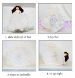 18" Quince Umbrella Dolls KK18725-14 Red